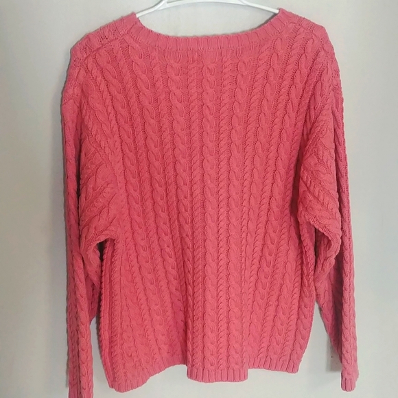 Eddie Bauer Ladies Knit Sweater 100% Cotton - Picture 2 of 6